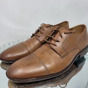 Chaussures Oxford Bostonian Strada - Cuir Noir, Pointure 11M, Occasion Bon état